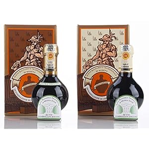 Acetaia Gambigliani Zoccoli – Duet van traditionele balsamicoazijn uit Modena D.O.P. 2 flesjes van 100 ml ABTM minimaal…