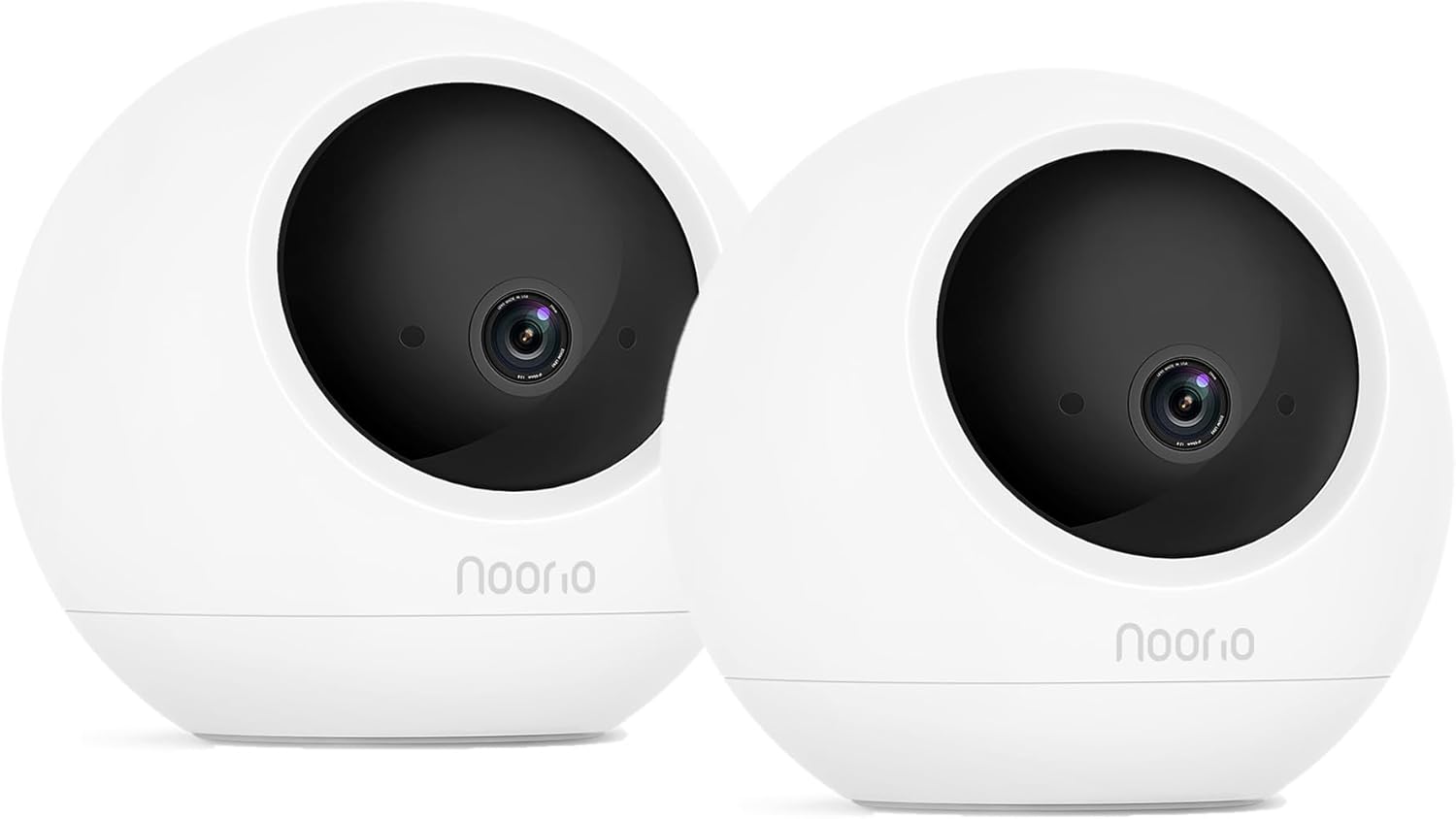 Noorio Indoor Security Camera, 2K&4K Pan-Tilt 360° View WiFi Cameras for Baby Monitor, Motion Detection Pet Camera, Night Vision, Compatible with Alexa