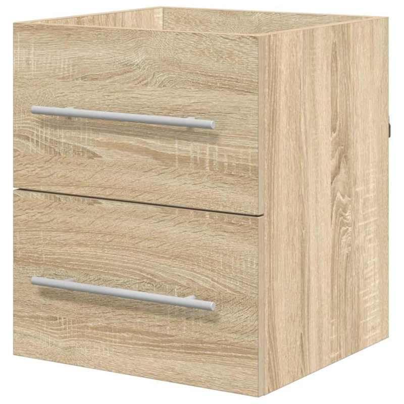 Eleganz Mueble bajo lavabo de madera - Juego de muebles de baño de roble Sonoma 38,5 x 41 x 48 cm - Solución de almacenamiento para baños pequeños - duradero y elegante
