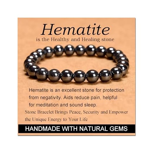 Handmade Hematite Yoga Bracelet - 8mm