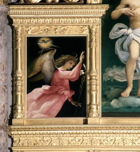 Cuadro en lienzo del ángel de la anunciación de San Battista para dormitorio (60x90cm)