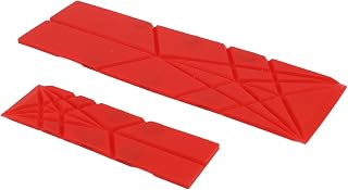 Polygon's Plate 3 in 1 Measuring Spoons Foldable Silicone Magnetic Kitchen Utensils Set of 2 of 6 Sizes for Baking Cooking Measuring Dry Wet Ingredients (Red)