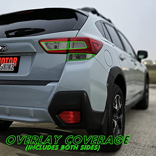 Image of SlickMod PreCut Vinyl Smoke Tint for 2018-2022 Subaru Crosstrek Tail Light (3. Turn Signal & Reverse, 35% Light Smoke)