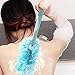 Produktbild Mamum Badebürste mit langem Griff, zum Aufhängen, weiche Mesh-Rückseite, Schwamm/Bürste für Körper, Bad, Dusche, beige/blau/pink Einheitsgröße blau
