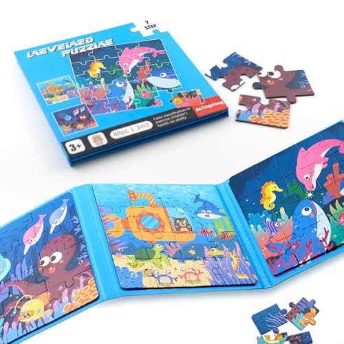 ZITUZY Puzzle magnético de madera para niños, rompecabezas magnético, rompecabezas para niños, rompecabezas educativos para niños a partir de 3 años, juegos de juguetes de viaje, rompecabezas