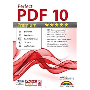 Perfect PDF 10 PREMIUM inkl. OCR Modul PDFs Erstellen, Bearbeiten, Umwandeln, Sichern, Kommentare hinzufügen, Formulare ausfüllen | 100% Kompatibel mit Adobe Acrobat