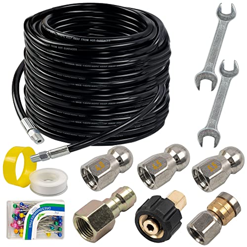 Hourleey 100FT Jetter Kit