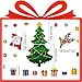 Christmas Refrigerator Magnets Christmas Tree for Fridge Metal Door Decor Magnets for Refrigerator Stickers Decoration Xmas Stickers for Fridge Santa Reindeer Themed Sticker