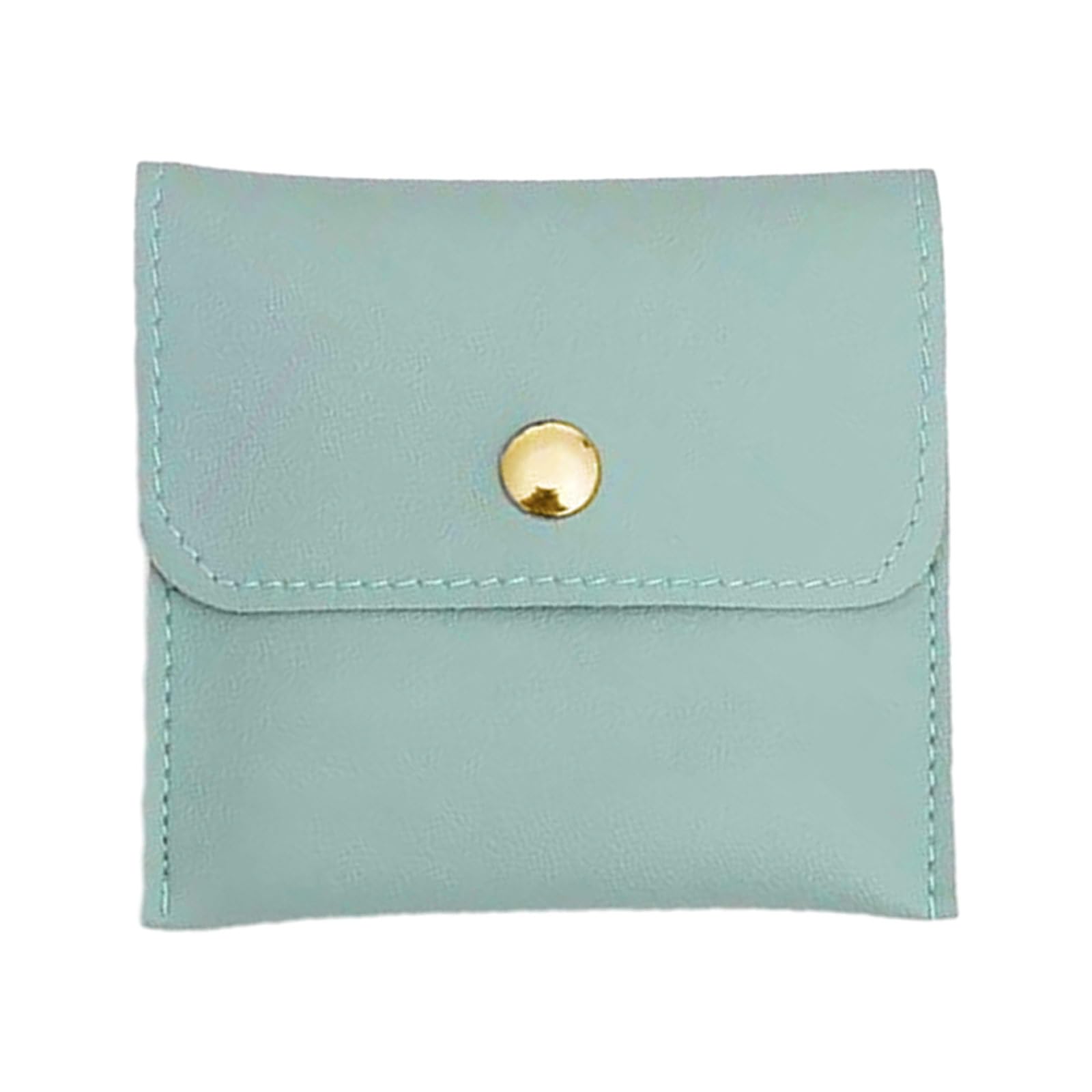 Haodream Compact Jewelry Pouch Portable Storage Case for Earrings/Necklaces/Rings/Bracelets/Brooches Snap Button Closure Bags Portable Storage Box