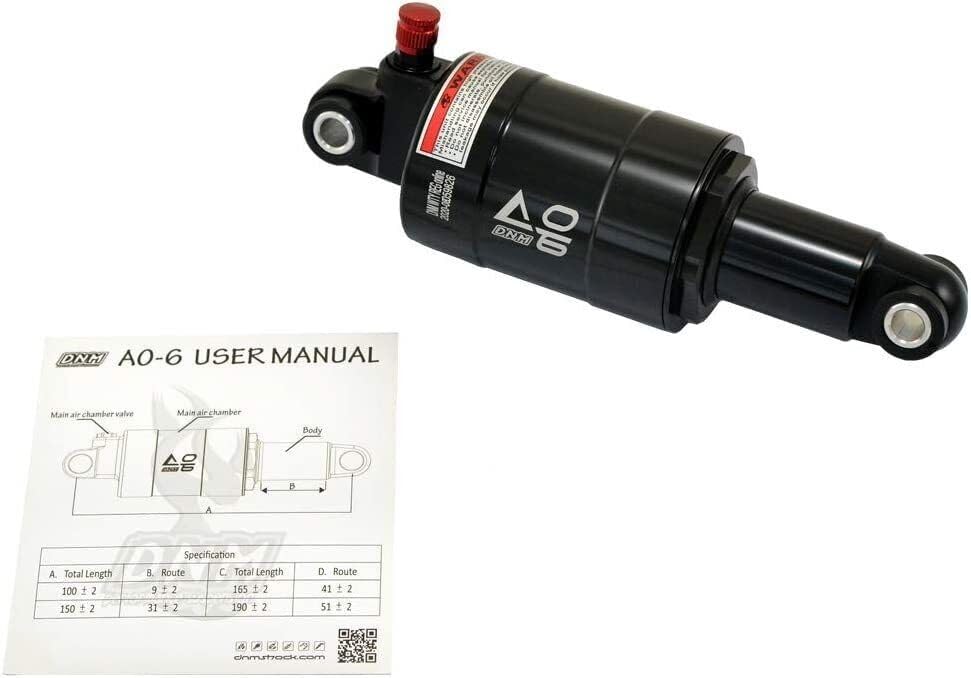 Ammortizzatore Posteriore Mountain Bike Air - 190x50mm Con Blocco, Sistema 4-Way Regolabile - Foto 6