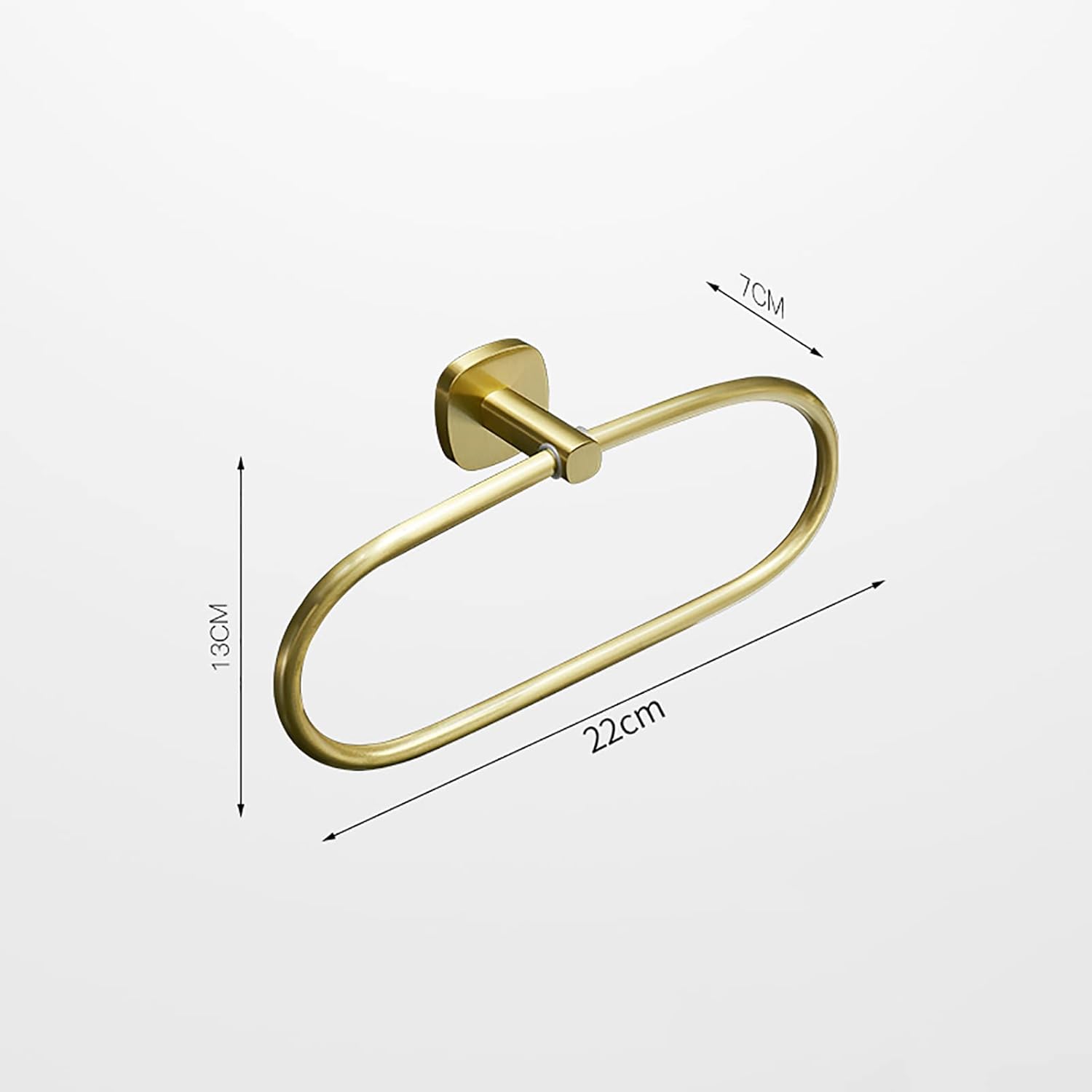 Towel Ring Towel Rail Space Aluminum Towel Rack Wall Mounted Towel Holder Storage Rack for Bathroom, Kitchen, Toilet