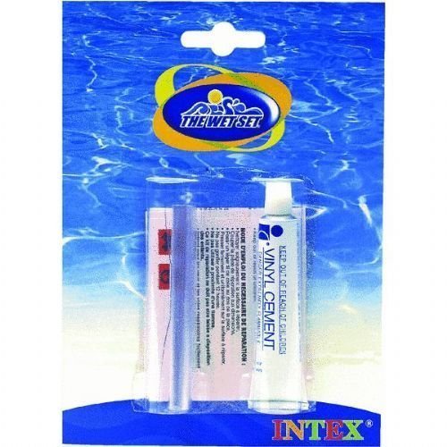 Intex - Pool Patch Kit, Vinyl Sheet, Vinyl Cement, Blister Card (21 Square Inches) (1/5 Ounce) (2-Pack)