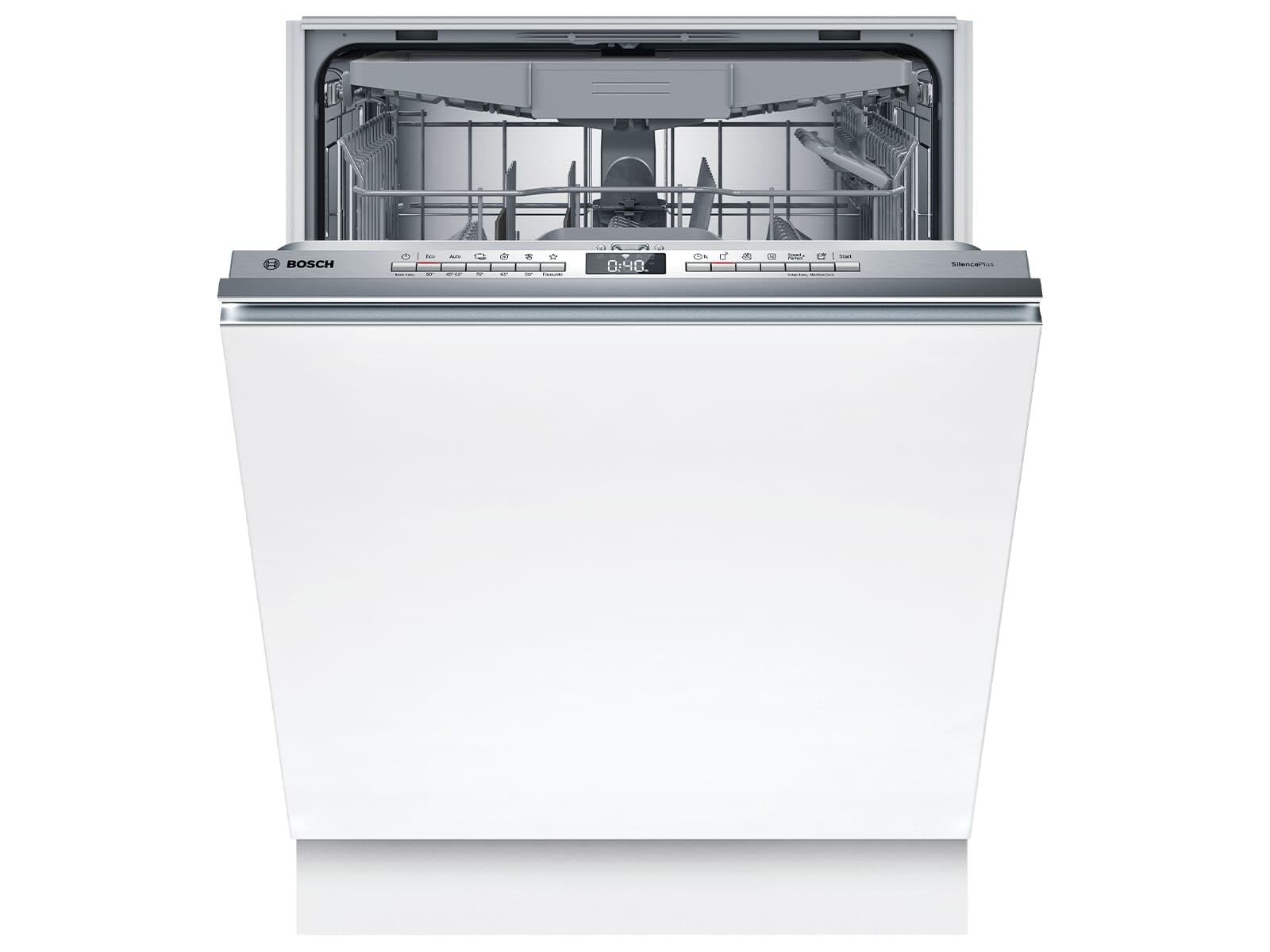 Bosch SBV4EVX08E Serie 4 Lavastoviglie Smart XXL Completamente Integrato 60 cm Cassetto Posate Lavastoviglie Lavastoviglie con Assistente Programma Molto Silenziosa Rackmatic Apertura Automatica Porta