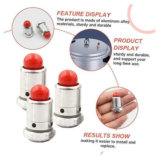 Válvulas de seguridad para olla de presión Kitchen Cooker 4 piezas reemplazo para extractores de ollas de presión miniatura 2