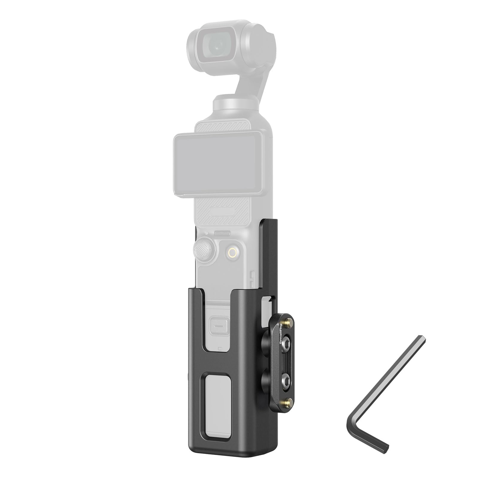 SmallRig Adaptador de expansión accesorio para DJI Osmo Pocket 3, jaula protectora, con 1/4″-20 Toles roscados, montaje para riele