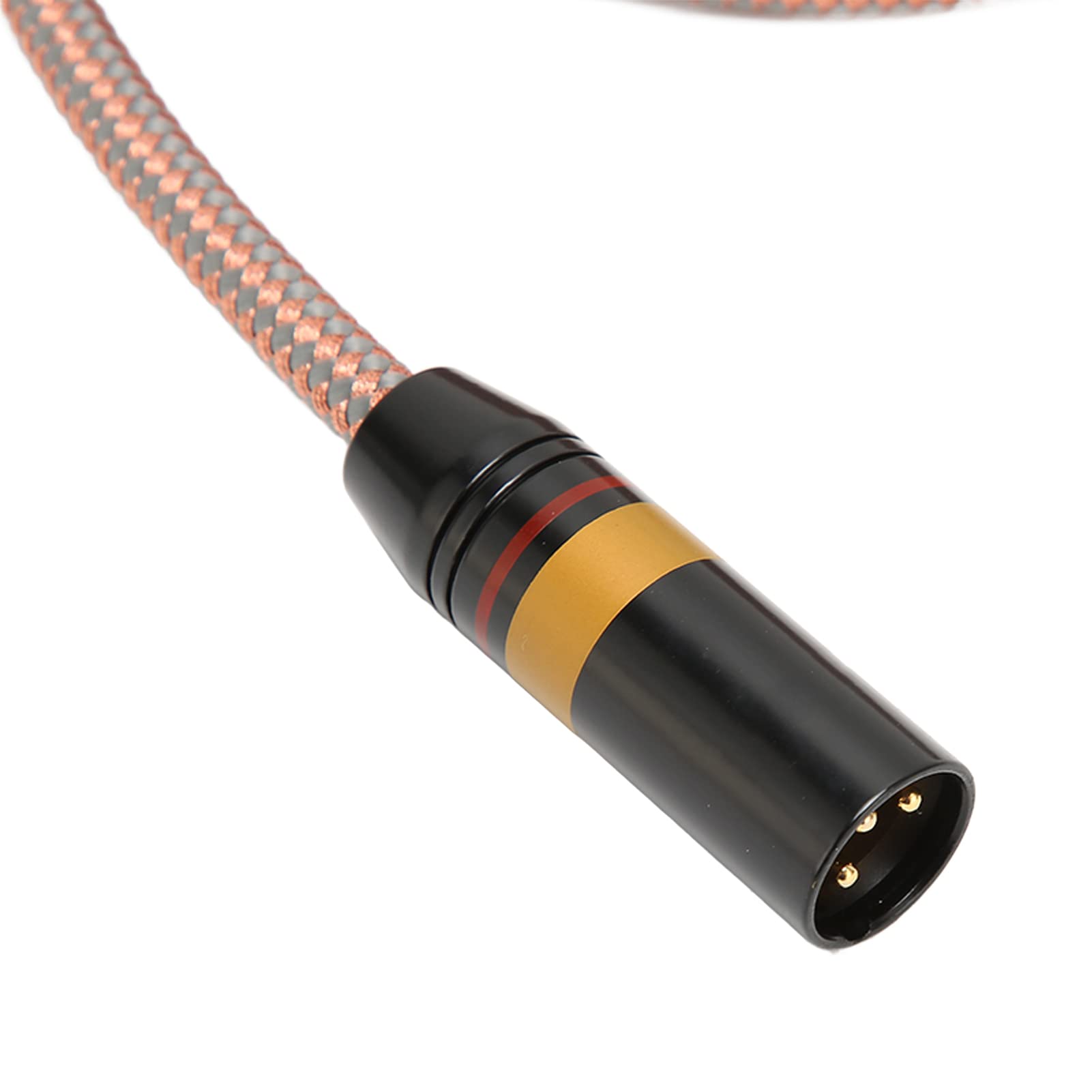 Vergoldetes 6,35-mm-auf-XLR-Stecker-Soundkabel für Lautsprecher, Mixer, Studiokonsolen, 9,8 Fuß Langes Kabel für Audiophile, Kompatibel mit Mikrofonen und Verstärkern
