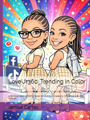 LoveUr360: Trending in Color: A Bobblehead Coloring Book for Content Creators, Influencers & Viral Culture image 2