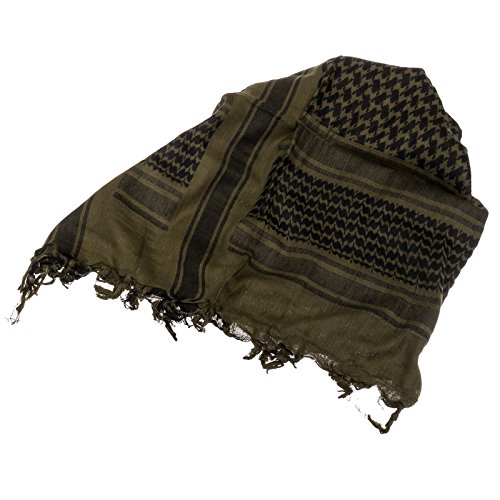 VooDoo Tactical 08-3065009000 Woven Coalition Desert Scarves, Green/Black