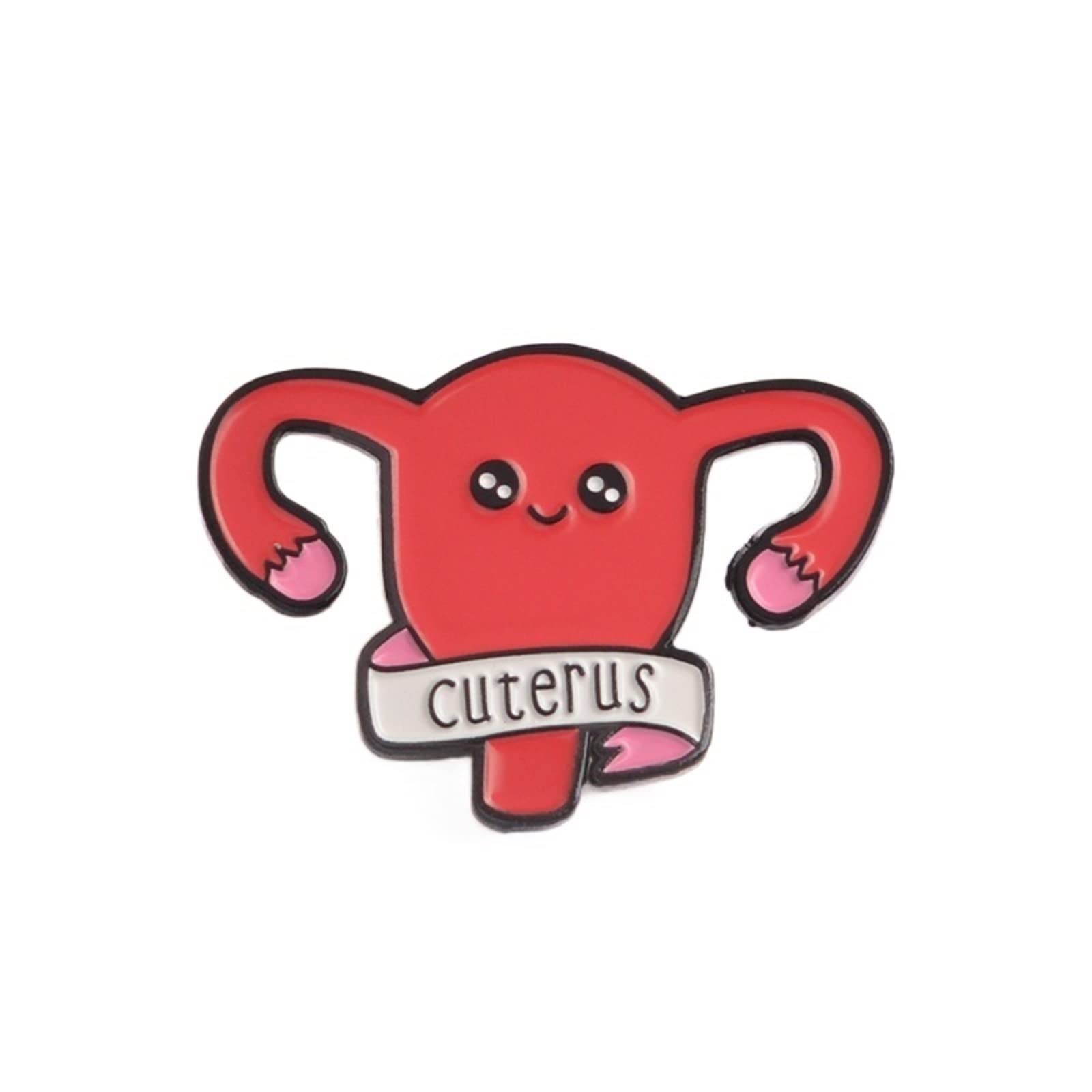 Durviz Women's A Enamel Pin Uterus Womb Brooches Pin Badge Button Lapel Pin For Clothing Cap Bag