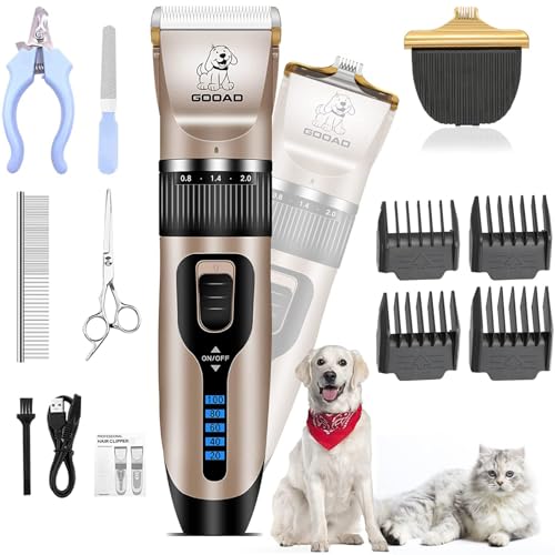 Gooad Dog Clippers for Grooming,Dog Grooming Kit...