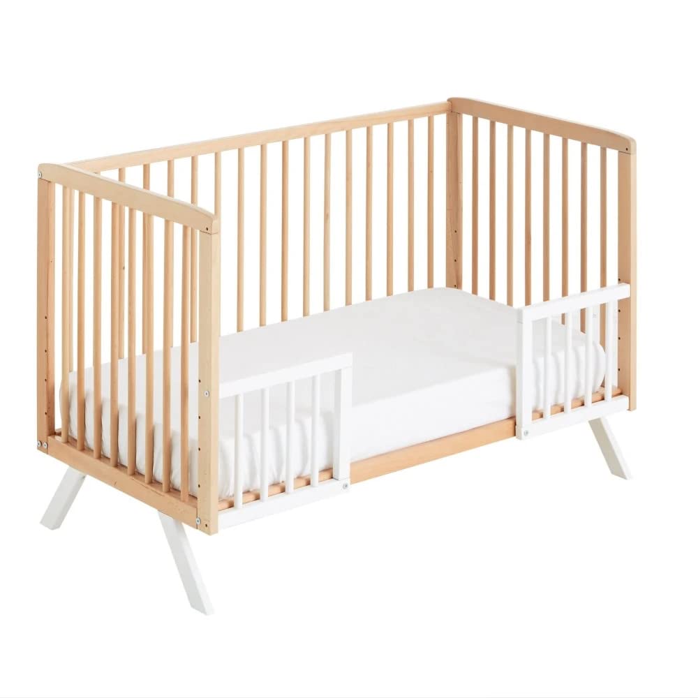 Koala - Lettino per co-sleeping a 10 altezze + kit per co-sleeping + kit per convertire culla in letto bianco