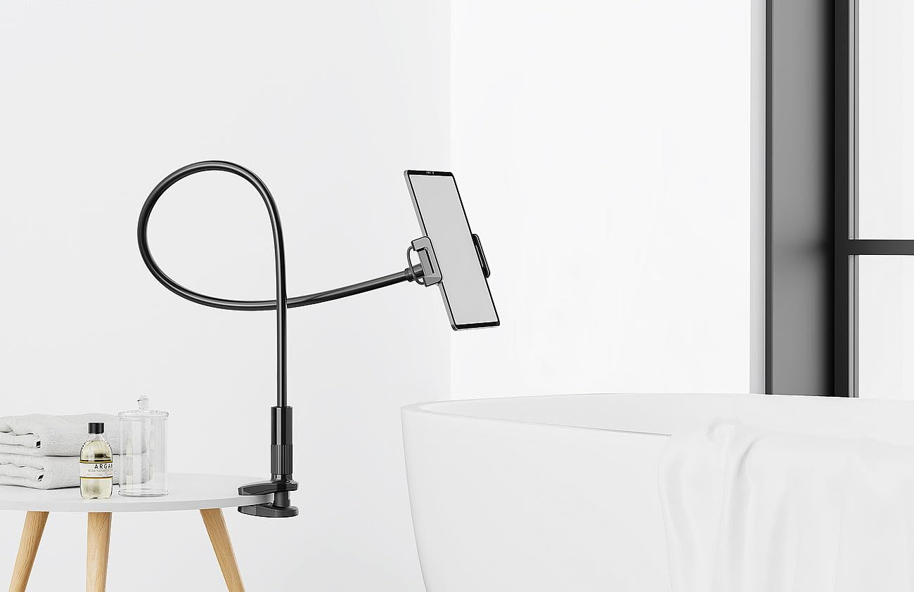 Callstel Set de 2. Soportes con Brazo Flexible para tabletas y Smartphones.