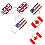 JUNGLE DEER Laptop Camera Cover Slide, Webcam Cover Slide, Ultra-Thin, Nation Flag Pattern Design, 6 Pack