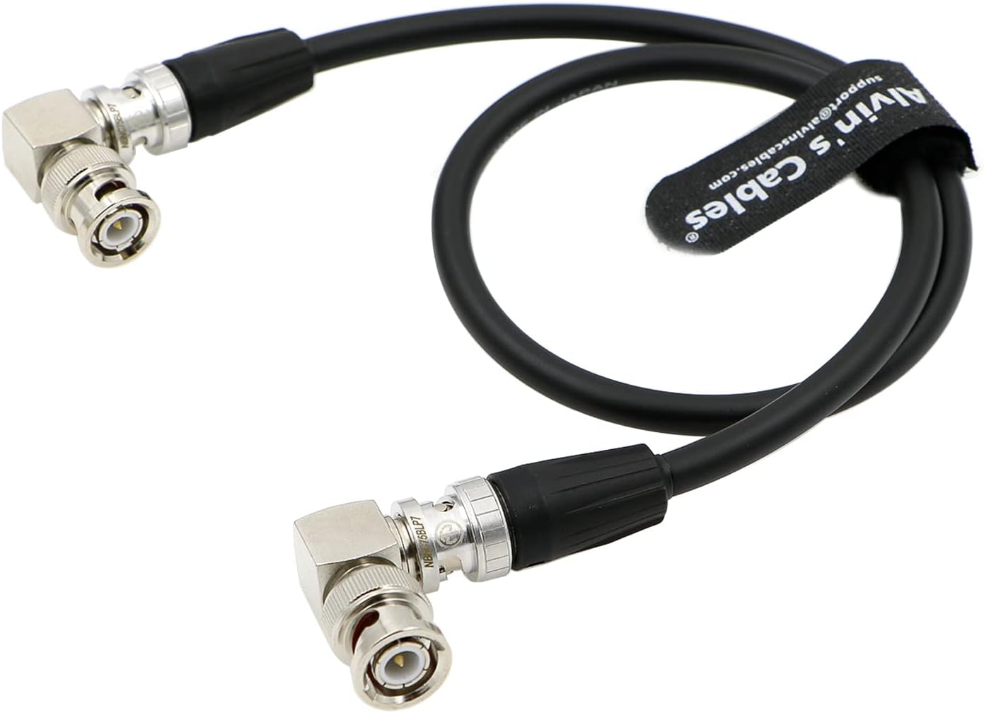 Alvin's Cables 12G HD SDI BNC Coaxial Cable 50CM Black & Right Angle BNC Concerter Connectors Bundle : Electronics