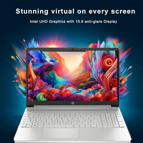 Image of HP 15.6 Ultrabook, FHD (1920x1080) Display, Core i3-1215U 6-Core Processor, 16GB RAM, 1TB PCIe SSD, Fingerprint Reader, Thin & Portable, Windows 11, w /WOWPC System Recovery USB