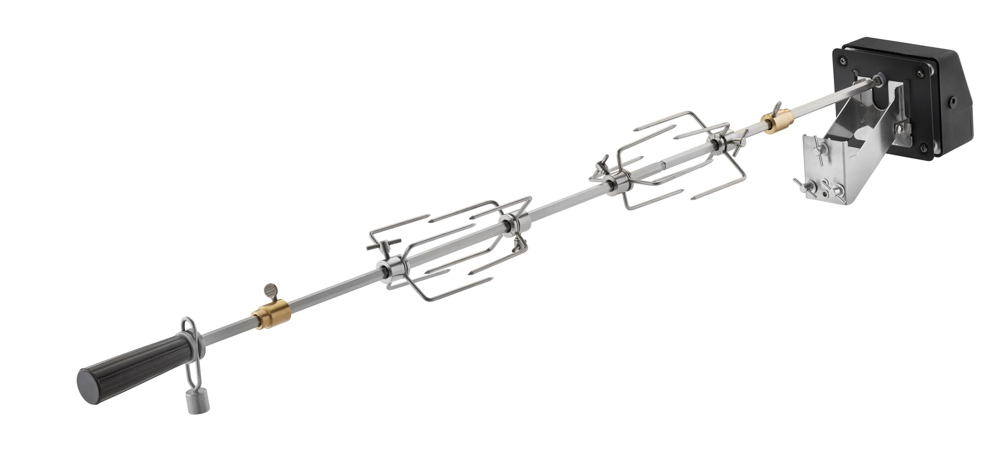 RÖSLE Spiedo per girarrosto, spina per girarrosto per stazioni BBQ RÖSLE per VIDERO G4/G6 e MAGNUM G4, capacità di carico 10 kg, acciaio inox 18/10