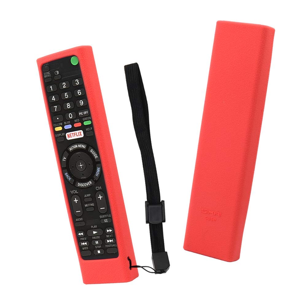 Dealfreez Remote Case Protective Cover for Sony TV RMF-TX200C RMT-TX200C RMT-TX100 Sony OLED Smart TV Remote Cover (Red)