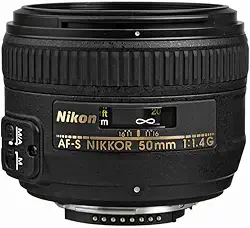 Nikon Af-S Fx Nikkor 50Mm F / 1.4G Lente Com Foco Automático Para Câmeras Dslr Preto