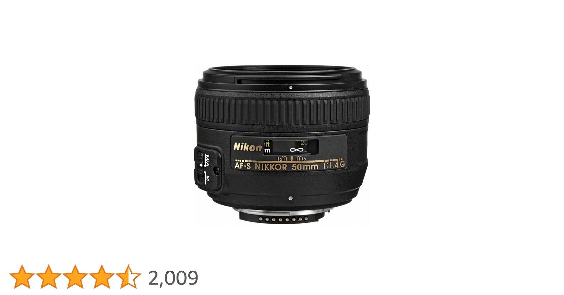 Nikon 50 mm F1.4G AF-S Nikkor Lens - Black: Amazon.co.uk