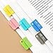 VILLCASE 12pcs Plastic File Clips, Paper Organizer Clips, Multi-Function Clamps for Sorting Documents, School Supplies, Household Organization, Random Color
