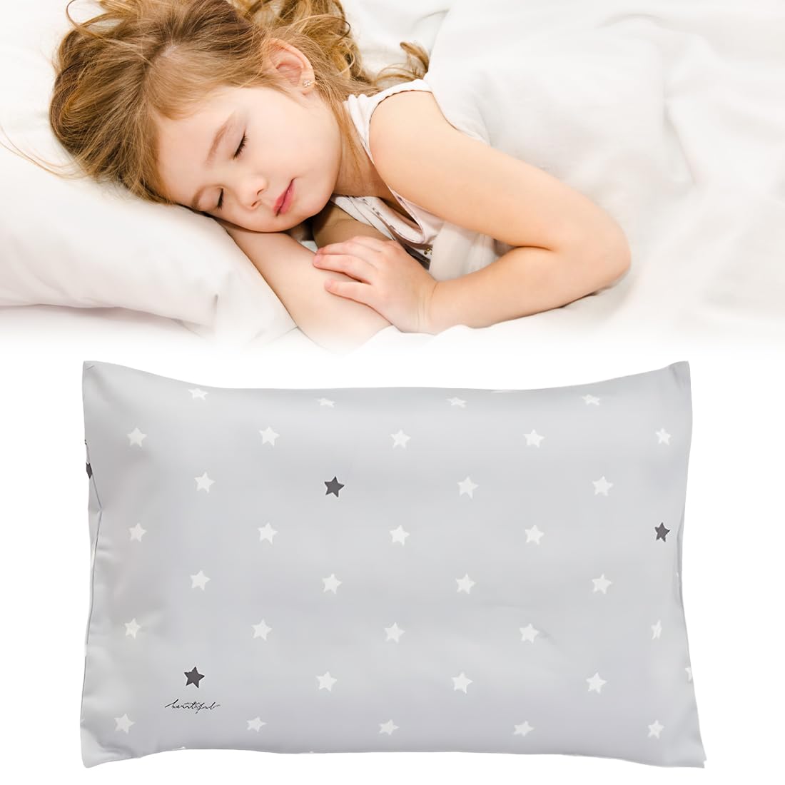 Taie d'oreiller bébé gris mastic 100% coton biologique 40x60 | Leroy Merlin