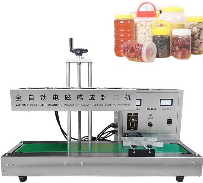 Electromagnetic Induction Bottle Sealer Machine, Adjustable Height & Time for Secure Sealing, Ideal for Plastic and Glass Bottles