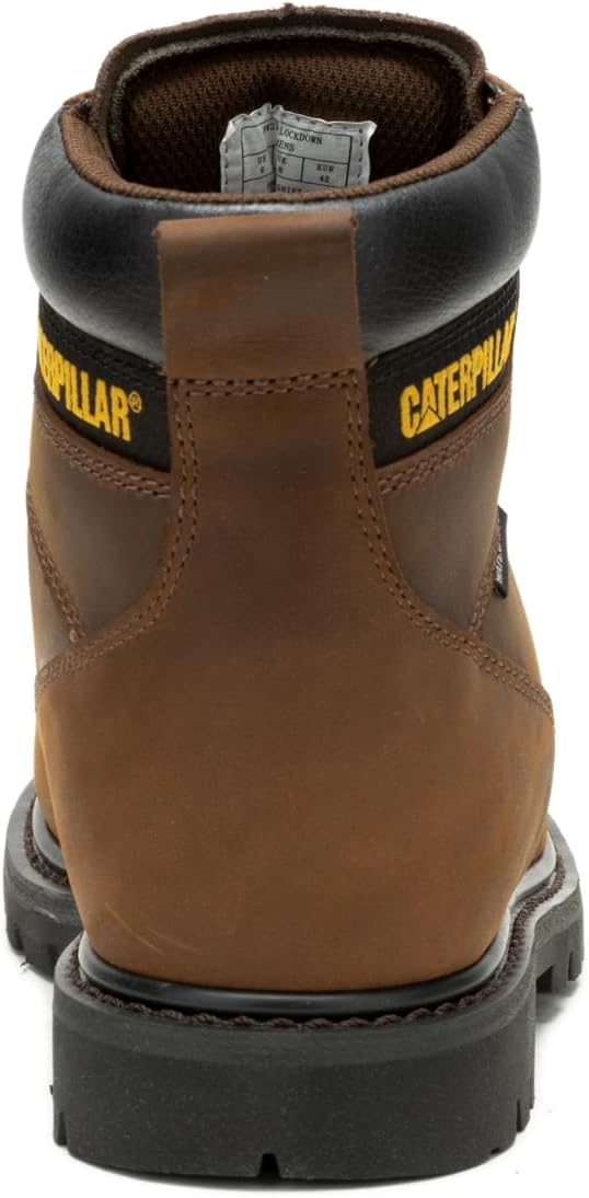 Caterpillar Second Shift Waterproof Work Boot Men Dark Brown