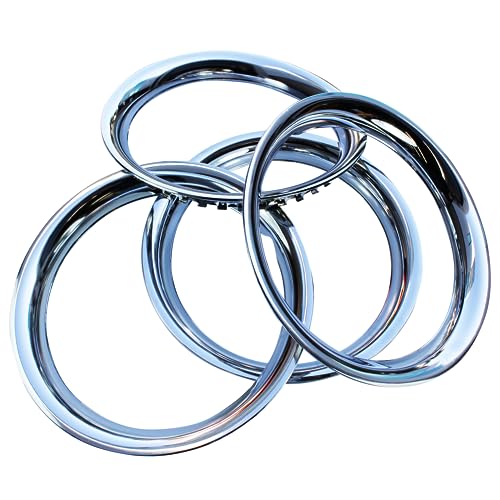 TFI Racing Chrome Steel Trim Ring, 15-Inches (Set of 4)