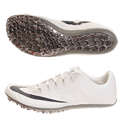 Nike Zoom 400 Track and Field Shoes (White/Grey, M9.5W11)