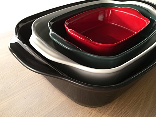 Plat à four individuel céramique pour portions parfaites rouge