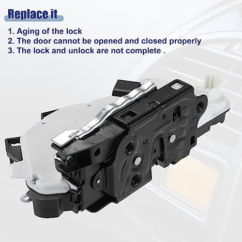 Image of ACROPIX Front Left Side Door Lock Actuator Motor Fit for Volkswagen Tiguan 2012-2015, for Volkswagen CC 2009-2015 NO.5N1837015B 5N1837015C - Pack of 1 White