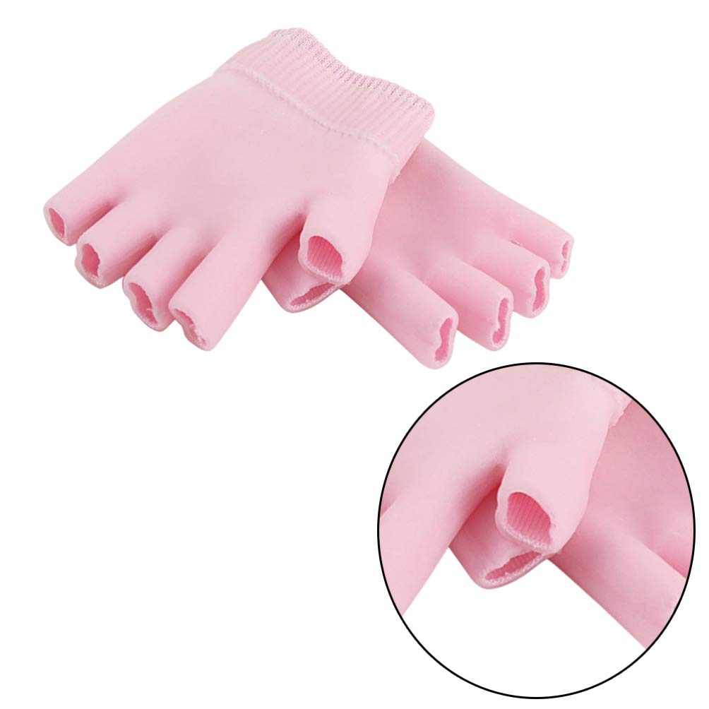 Heallily Moisturizing Gloves 1 Pair of Gel Moisturizing Gloves Gel Therapy Glove for Dry Cracked Hands Treatment for Women Girls : Beauty & Personal Care