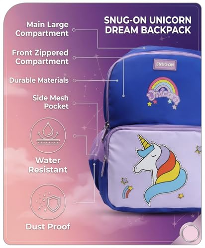 Image of Disney Kids School Bag /Cartoon Printed Causal Daypack /Lightweight Spacious Waterproof Tuition Bag /Backpack for Children /Girls Lightweight, Spacious, Waterproof -12 /15 /17 inches