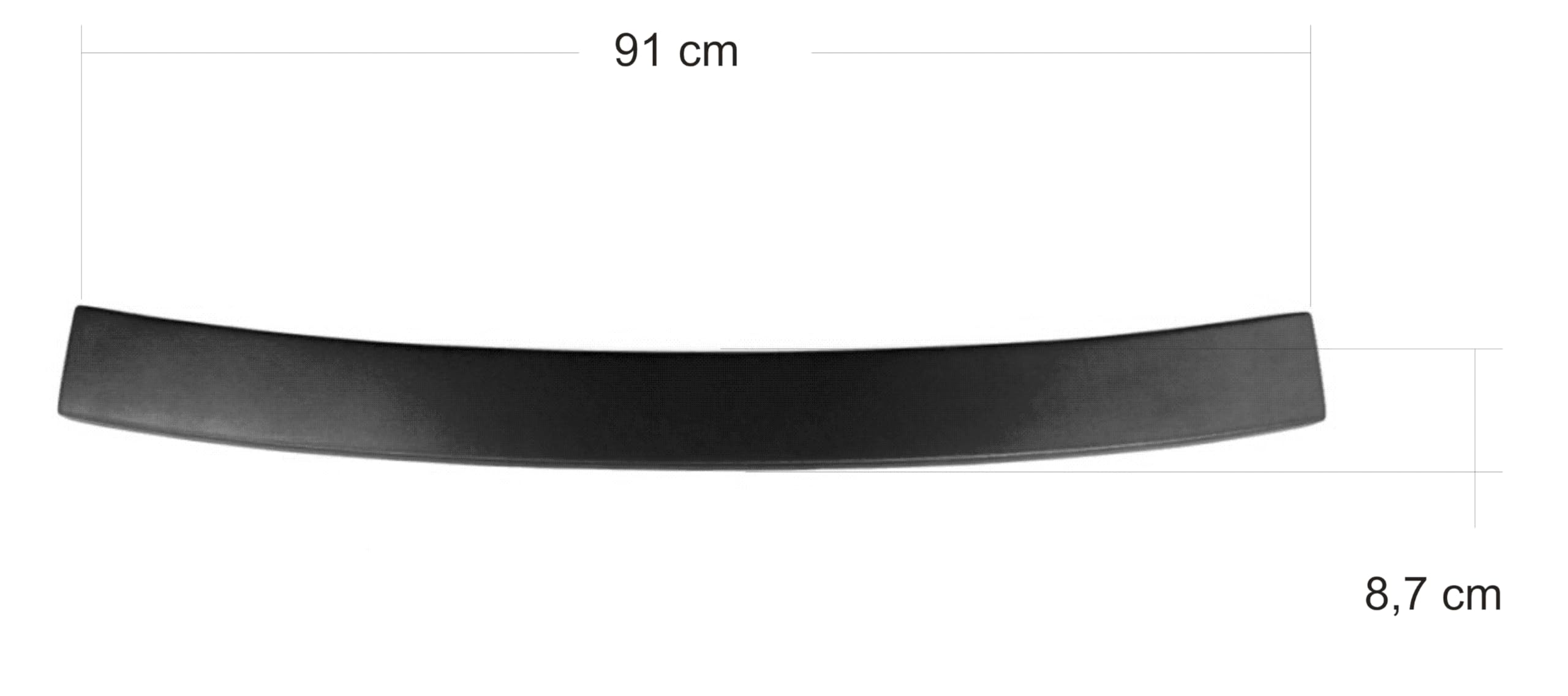 Protection de seuil de chargement noire pour VW Touran II Van type : 5T 2015