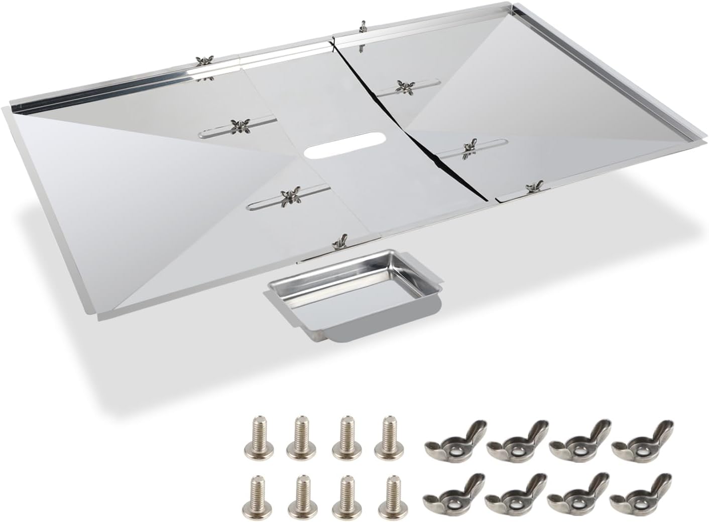 Apromise Grease Tray for Gas Grill Stainless Steel Grill Grease Tray
