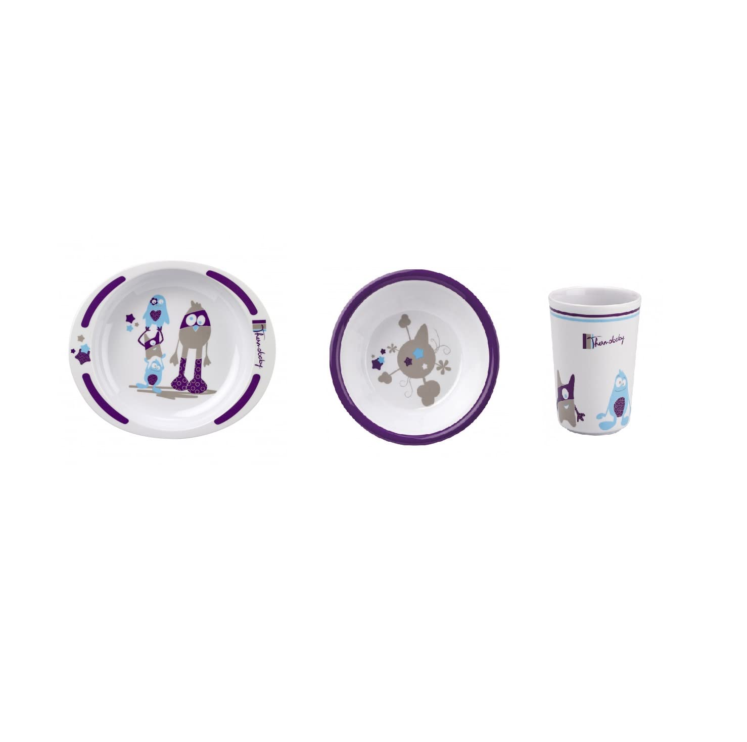 Thermobaby Melamine Tableware Set Purple
