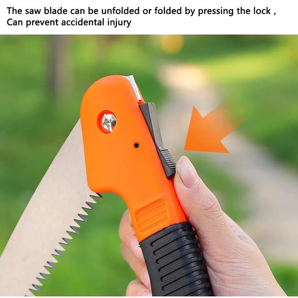 Swabs® Folding Saw(180 mm) for Trimming, Pruning, Camping. Trees, Wood, Branches, Shrubs and Wood | Folding Saw for Garden Use/Stem Cutting (7.7inch blade) 1