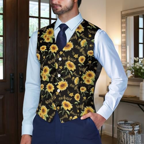 Men's Suit Vest Waistcoat Business Casual Formal Wedding Prom Waistcoat Slim Fit V-Neck Breasted Suit Vests3