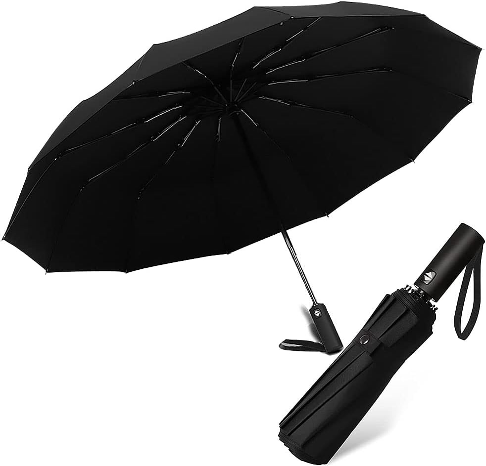 MoninstaSun Protection Umbrella, UPF 50+ UV Protection Rainproof Sunshade Umbrella, Men and Women Portable Auto Open and Close (Blue)