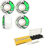 Spitfire Skateboard Wheels with Hybrid Ceramic Bearings Bighead 53mm White 99A